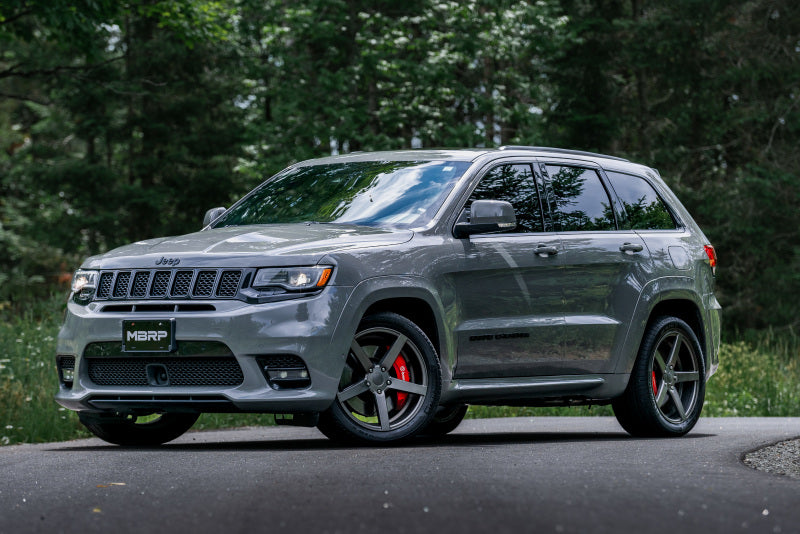 MBRP Catback MBRP 2012+ Jeep Grand Cherokee SRT 6.4L 3in Dual Rear Exit T304SS Catback Exhaust - CF Tips