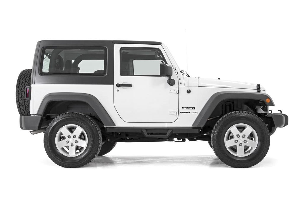 Jeep Contoured Drop Steps 07-18 Wrangler JK 2 Door Rough Country