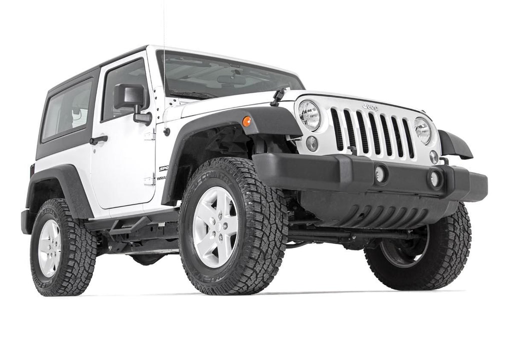 Jeep Contoured Drop Steps 07-18 Wrangler JK 2 Door Rough Country
