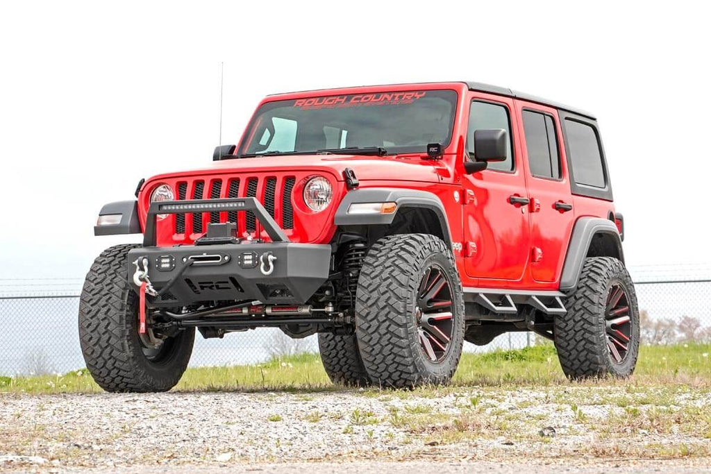 Jeep Contoured Drop Steps 18-20 Wrangler JL Unlimited 4 Door Rough Country