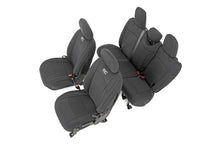 Load image into Gallery viewer, Jeep Neoprene Seat Cover Set Black 18-20 Wrangler JL Unlimited w/Rear Center Armrest Rough Country