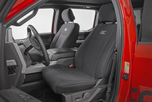 Load image into Gallery viewer, F-150 Neoprene Front Seat Cover Black 15-20 F-150 XL, XLT Rough Country