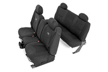 Load image into Gallery viewer, Neoprene Front &amp; Rear Seat Cover Combo Black 99-06 Silverado/Sierra 1500 Rough Country