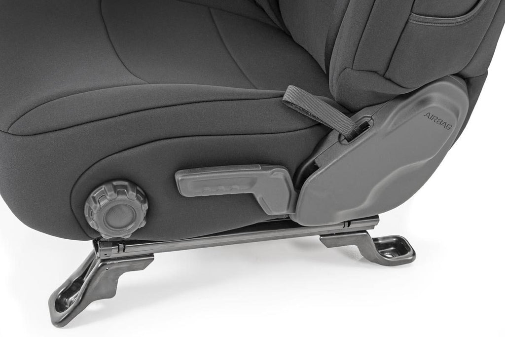 Jeep Neoprene Seat Cover Set Black 18-20 Wrangler JL Rough Country