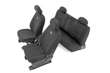 Load image into Gallery viewer, Neoprene Front &amp; Rear Seat Covers Black 14-18 Silverado/Sierra 1500 Rough Country