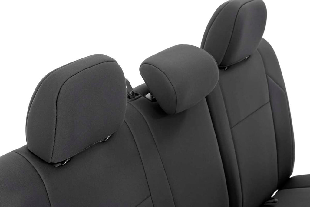 Tacoma Neoprene Front and Rear Seat Covers For 16-Pres Toyota Tacoma Crew Cab Rough Country
