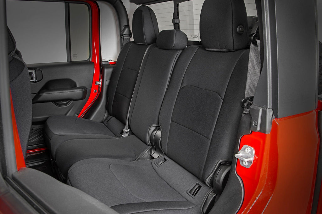 Rough Country Seat Cover Jeep Neoprene Seat Cover Set Black (2020 Gladiator JT) Rough Country - 91034
