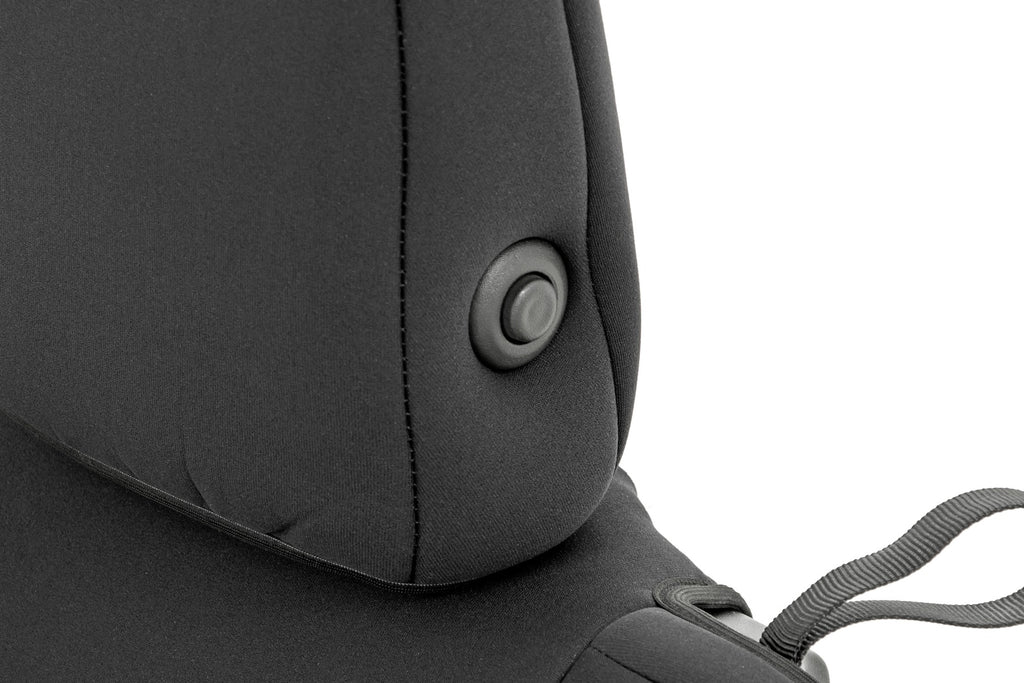 Jeep Neoprene Seat Cover Set Black 20-Up Gladiator JT Rough Country