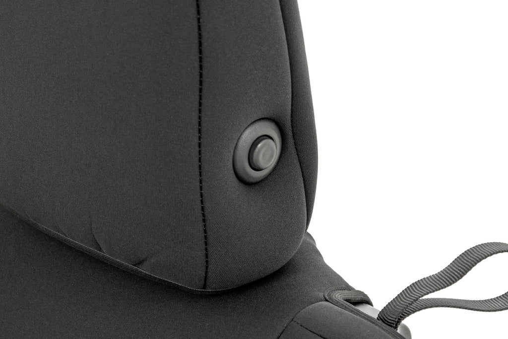 Rough Country Seat Cover Jeep Neoprene Seat Cover Set Black (2020 Gladiator JT) Rough Country - 91034