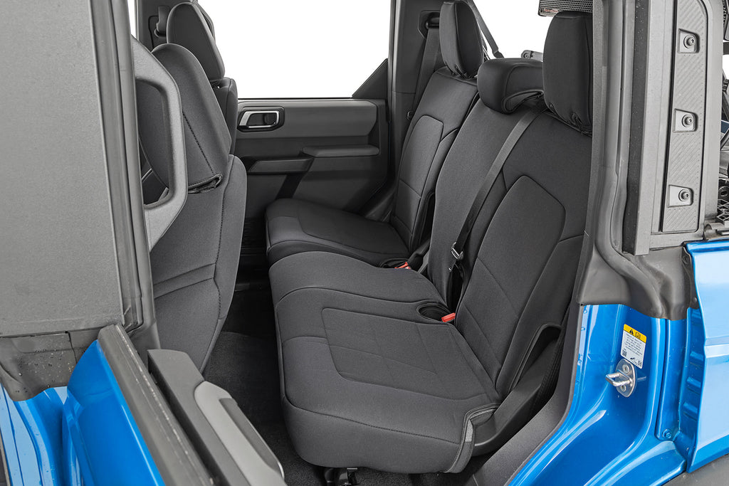 Bronco Seat Covers Front and Rear 21-22 Ford Bronco 4-Door Rough Country