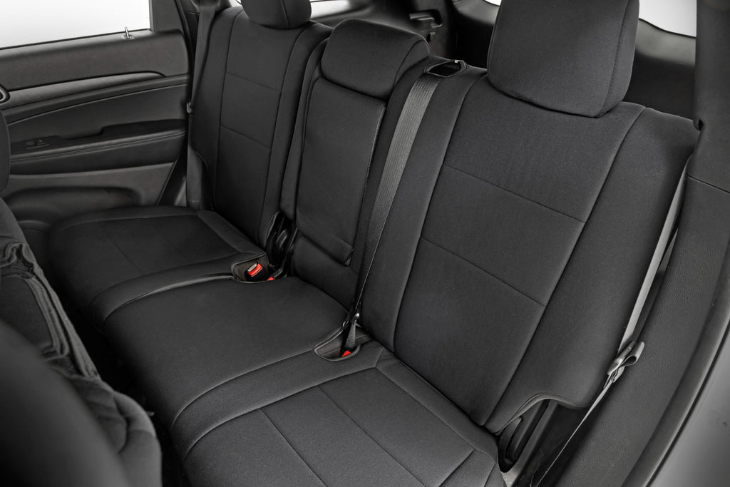 Seat Covers Front Row and Rear Row Bench Jeep Grand Cherokee WK2 2WD/4WD (11-22) Rough Country