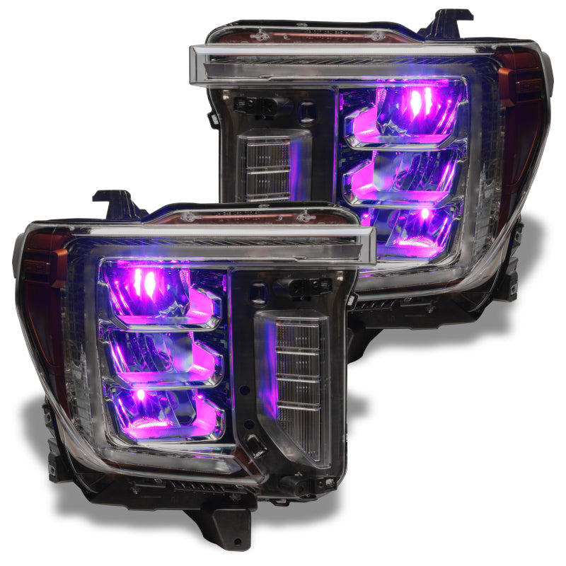 ORACLE Lighting Headlights Oracle 19-21 Silverado/Sierra 1500 RGB Demon Eye Headlight Kit - w/o Controller SEE WARRANTY