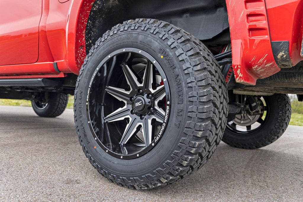 Rough Country Wheels 91 Series Milled One-Piece Gloss Black 20x12 8x180 -44mm Rough Country - 91201206M
