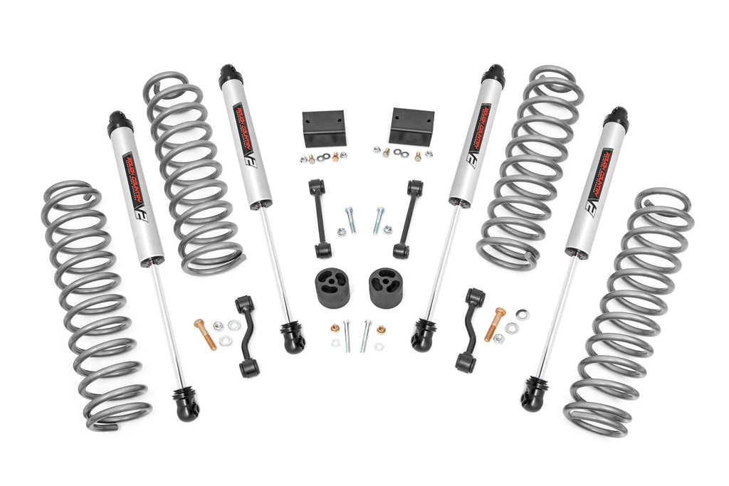Rough Country Lift Kits 2.5 Inch Lift Kit Coils V2 18-21 Jeep Wrangler JL 4WD Rough Country - 91370