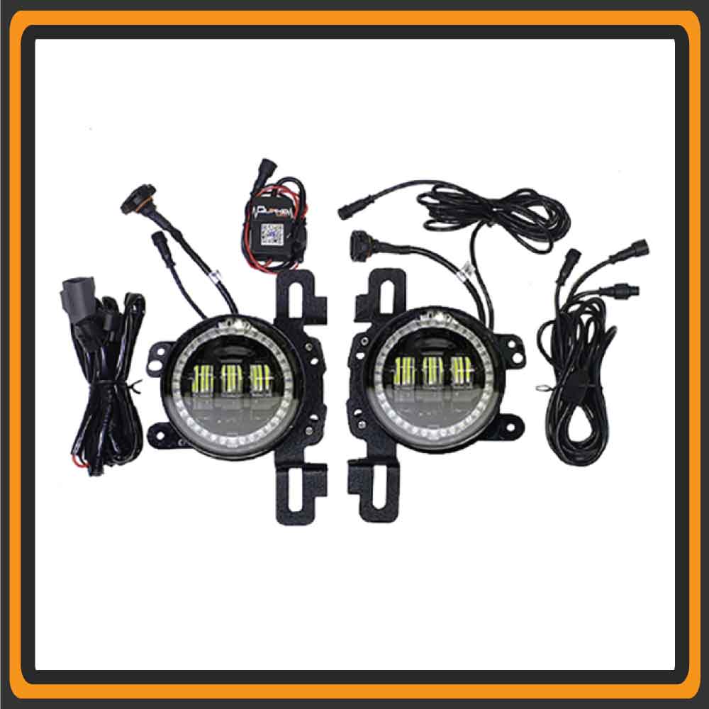Quake LED Fog Light Jeep Wrangler JL/Gladiator 4 Inch HD Fog Lights - QTE916