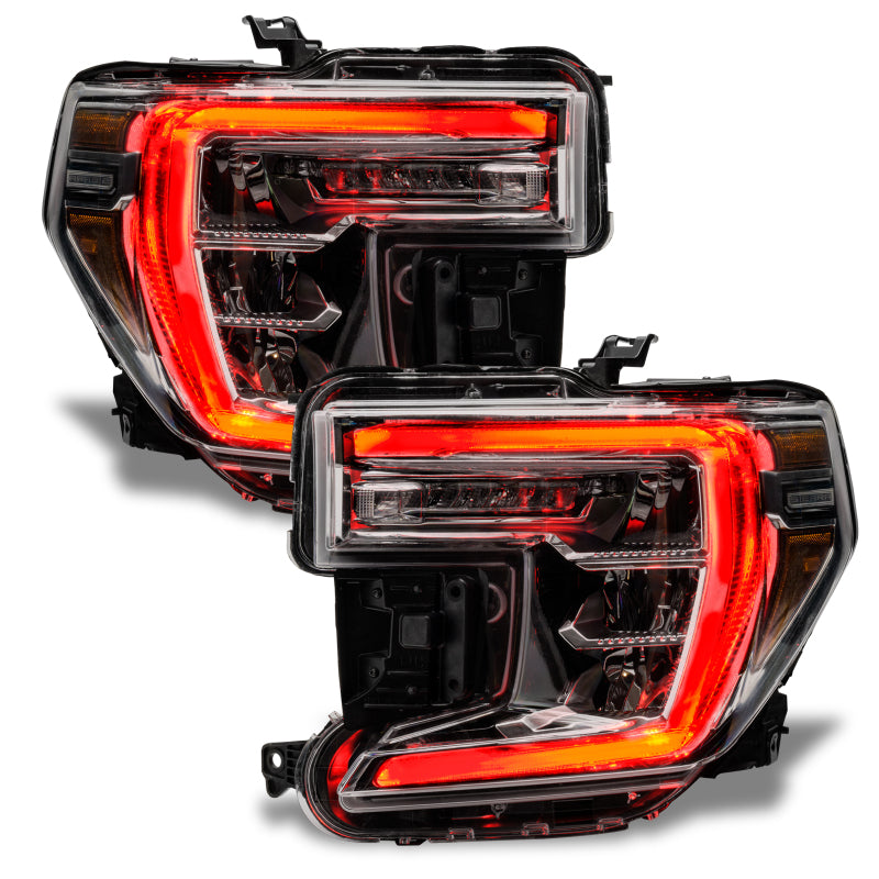 ORACLE Lighting Headlights Oracle 19-21 GMC Sierra 1500 RGB+W Headlight DRL Upgrade Kit - ColorSHIFT w/o Cntrl SEE WARRANTY