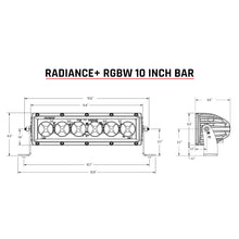 Load image into Gallery viewer, Rigid Industries Light Bars &amp; Cubes Rigid Industries Radiance+ 10in. RGBW Light Bar