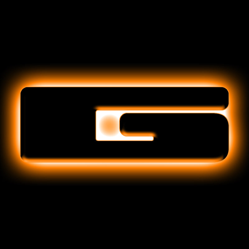 ORACLE Lighting Light Accessories and Wiring ORACLE Lighting Universal Illuminated LED Letter Badges - Matte Blk Surface Finish - G SEE WARRANTY