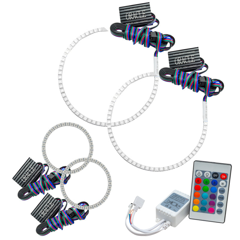 ORACLE Lighting Headlights Oracle Ford F-150 04-08 Halo Kit - ColorSHIFT w/ Simple Controller SEE WARRANTY