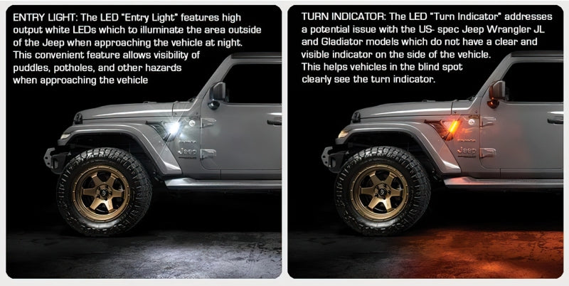 ORACLE Lighting Light Strip LED Oracle Sidetrack LED System For Jeep Wrangler JL/ Gladiator JT SEE WARRANTY