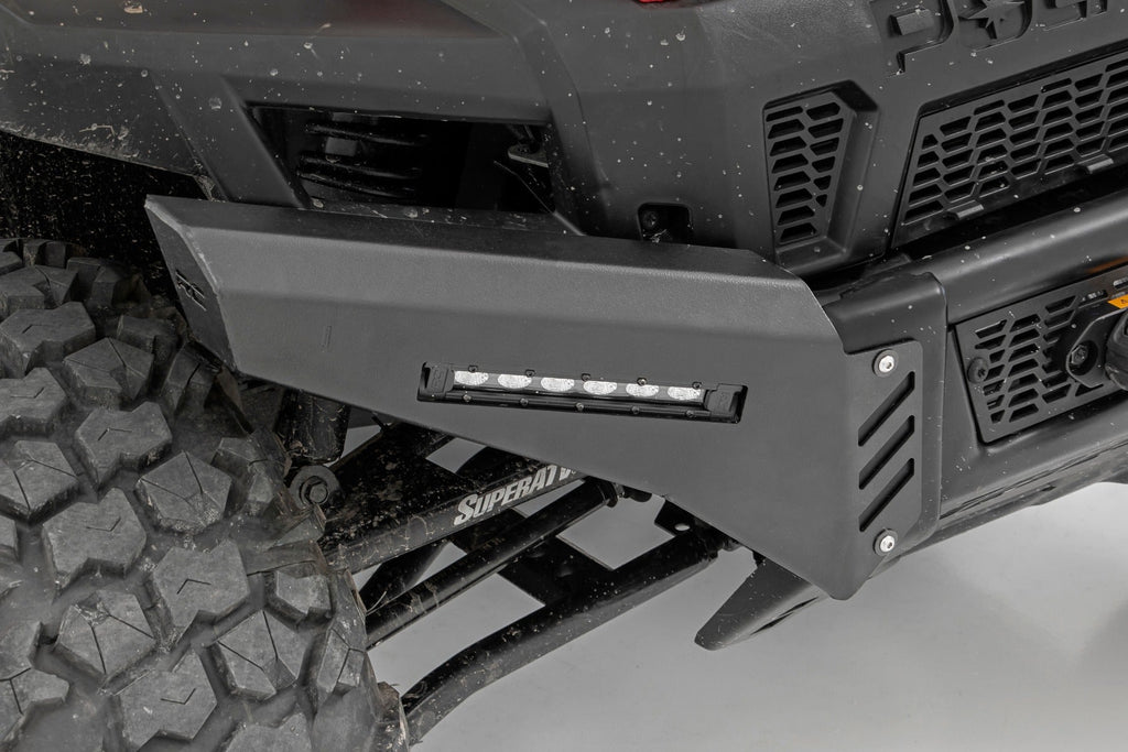 Rough Country Bumper Plate Polaris Front Bumper Panels w/ 6.0 Inch LED Light Bars (13-19 Ranger) Rough Country - 93044
