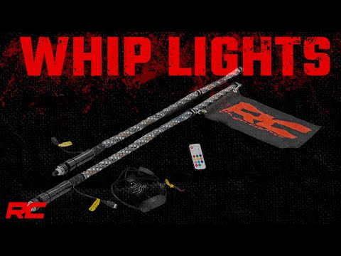 Rough Country Light Whips Polaris LED Whip Light Bed Mounting System 17-20 General/14-20 Ranger Rough Country - 93049