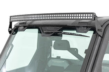 Load image into Gallery viewer, Rough Country LED Light Bars LED Light Front Mount 50 Inch Dual Row Black Pair with Factory Wiper 14-22 Polaris Ranger 1000XP Rough Country - 93127