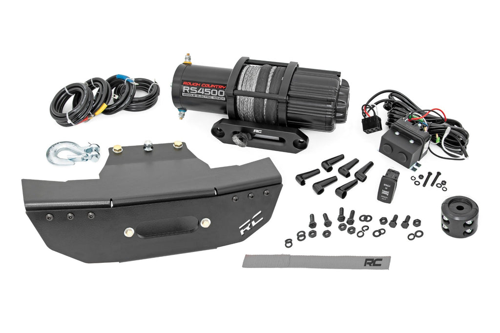 Rough Country Winch Mounting Kits Winch Mount RS4500S Polaris RZR Turbo S 4WD (18-21) Rough Country - 93156