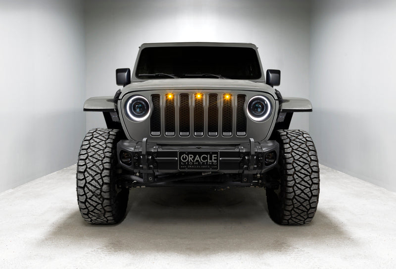ORACLE Lighting Headlights Oracle Jeep JL/Gladiator JT Oculus Bi-LED Projector Headlights - Amber/White Switchback SEE WARRANTY
