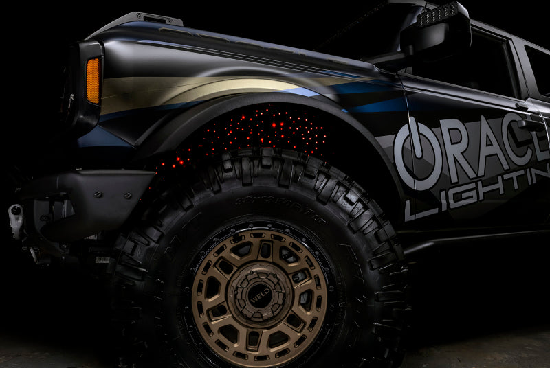 ORACLE Lighting Light Accessories and Wiring Oracle Lighting Fiber Optic Wheel Liner ColorSHIFT RGBW Kit-40W LED/600 Fibers