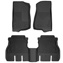 Load image into Gallery viewer, Weatherbeater Front &amp; 2nd Seat Floor Liners For 18-Present Jeep Wrangler JL 4 Husky Liners