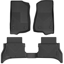 Load image into Gallery viewer, Weatherbeater Front &amp; 2nd Seat Floor Liners For 2021-2026 Jeep Wrangler JL Husky Liners