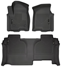 Load image into Gallery viewer, Weatherbeater Front &amp; 2nd Seat Floor Liners For 2019-2026 Silverado/Sierra 1500/2500 HD/3500 HD 4 Piece Extended Cb Husky Liners