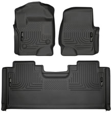 Load image into Gallery viewer, Weatherbeater Front &amp; 2nd Seat Floor Liners For 2017-2024 F-250/F-350 Super Duty Husky Liners