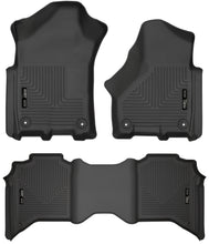 Load image into Gallery viewer, Weatherbeater Front &amp; 2nd Seat Floor Liners For 2019-2024 RAM 2500/3500 Crew Cab Husky Liners