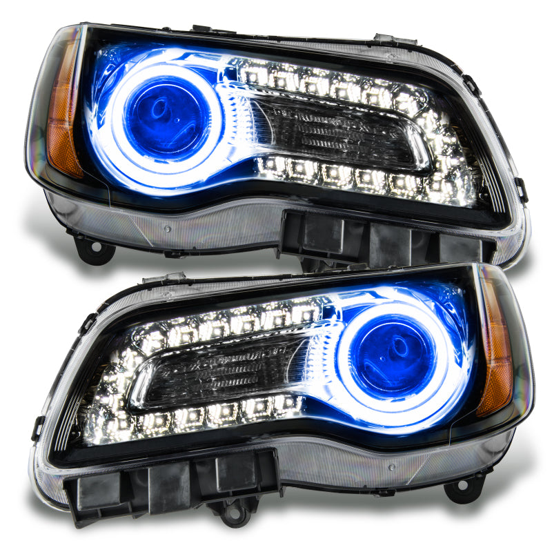 ORACLE Lighting Headlights Oracle 11-14 Chrysler 300C SMD HL - Black - NON HID - Blue