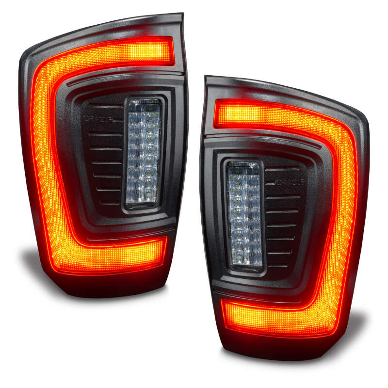 ORACLE Lighting Tail Lights Oracle Lighting 2016-2023 Gen 3 Toyota Tacoma Flush Style LED Tail Lights SEE WARRANTY