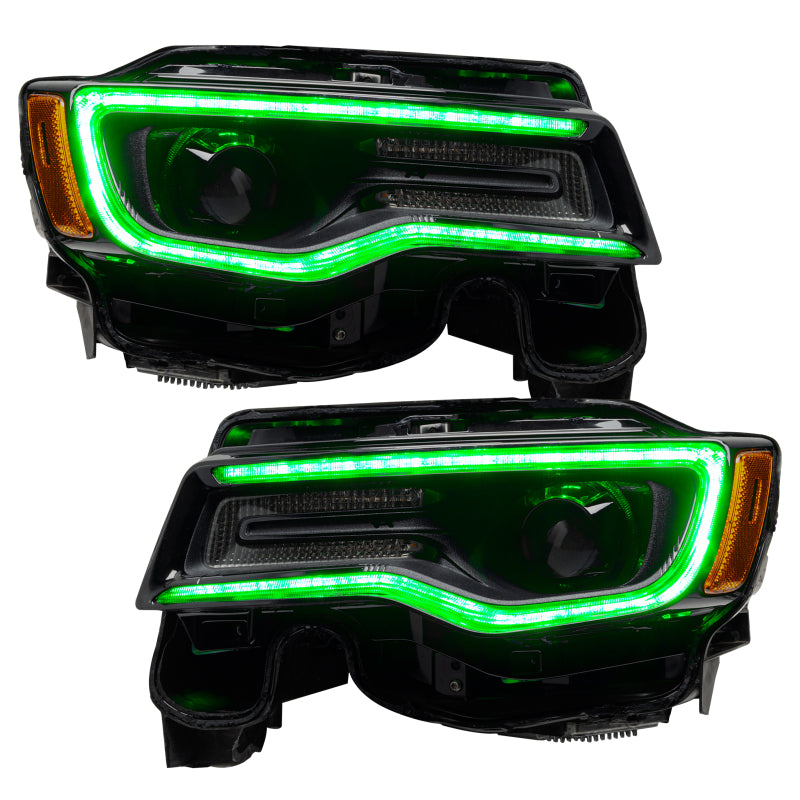 ORACLE Lighting Headlights Oracle 1421 Jeep Grand Cherokee Dynamic Headlight DRL Upgrade Kit  ColorSHIFT Dynamic SEE WARRANTY