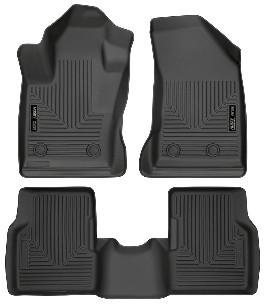 Weatherbeater Front & 2nd Seat Floor Liners For 2017-2025 Jeep Compass Husky Liners