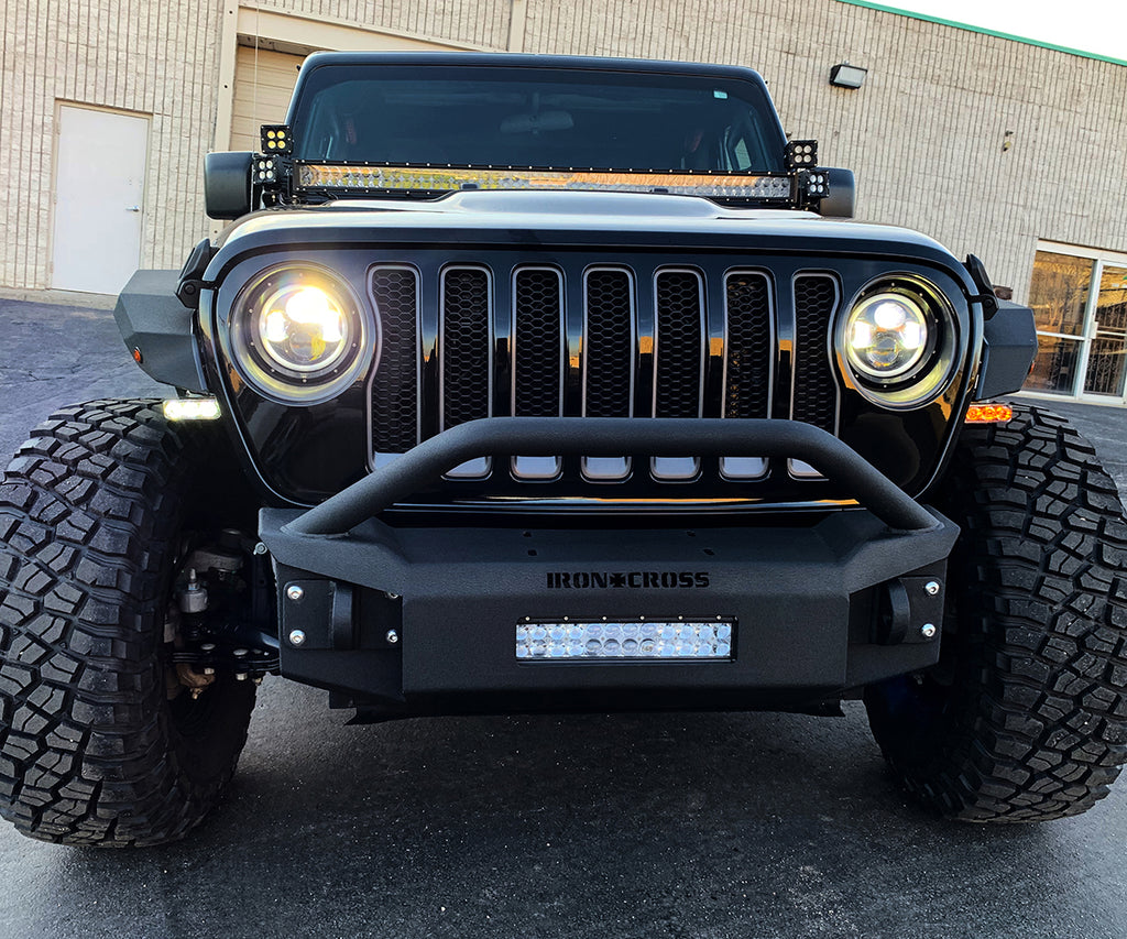 Quake LED Turn Signal Light 3 Inch Jeep Wrangler JL/Gladiator DRL Fender Lights w/Switchback Turn Signal - QTE956