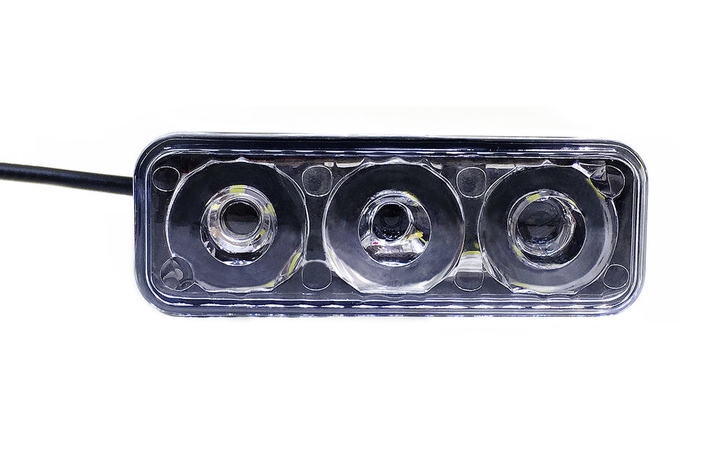 Quake LED Turn Signal Light 3 Inch Jeep Wrangler JL/Gladiator DRL Fender Lights w/Switchback Turn Signal - QTE956