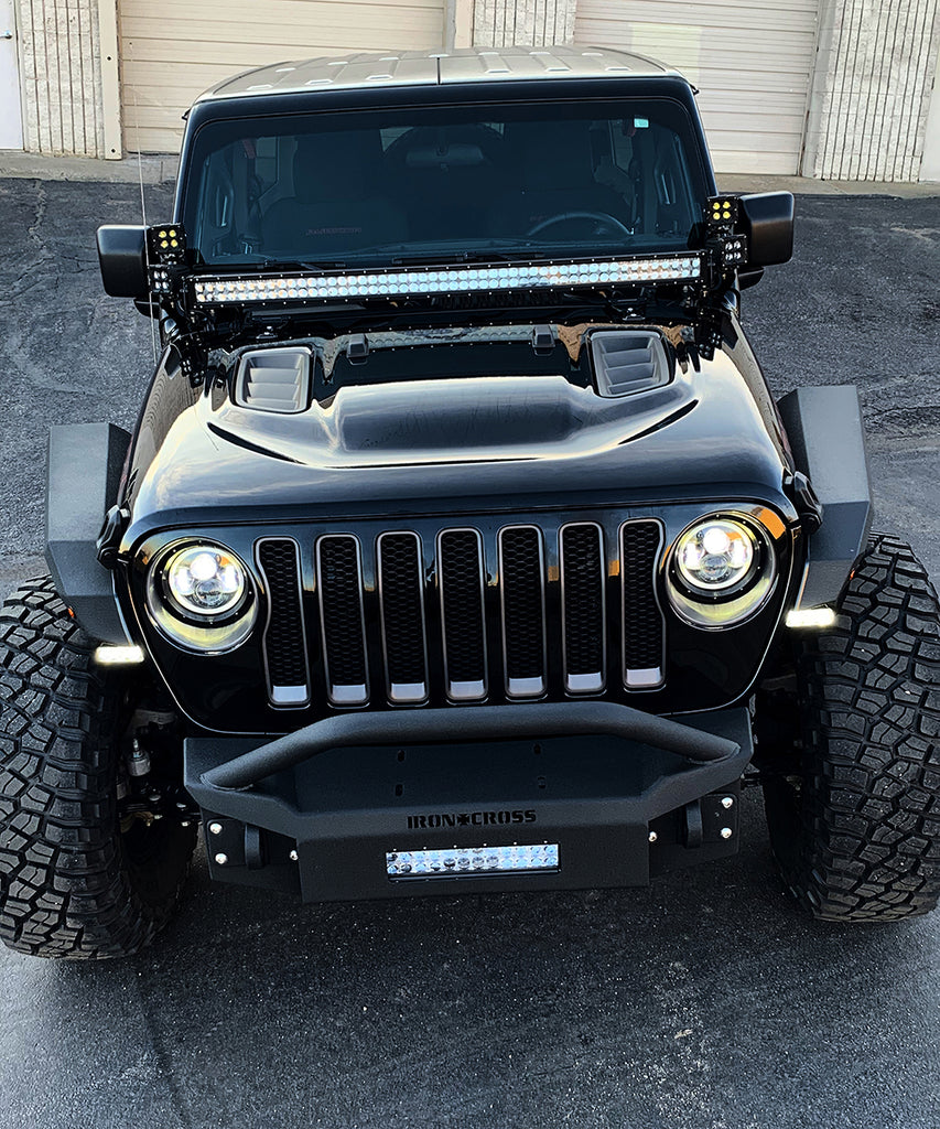 Quake LED Turn Signal Light 3 Inch Jeep Wrangler JL/Gladiator DRL Fender Lights w/Switchback Turn Signal - QTE956
