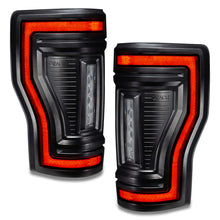 Load image into Gallery viewer, ORACLE Lighting Tail Lights Oracle Lighting 17-22 Ford F-250/350 (Black Series) Flush Mount LED Tail Lights SEE WARRANTY