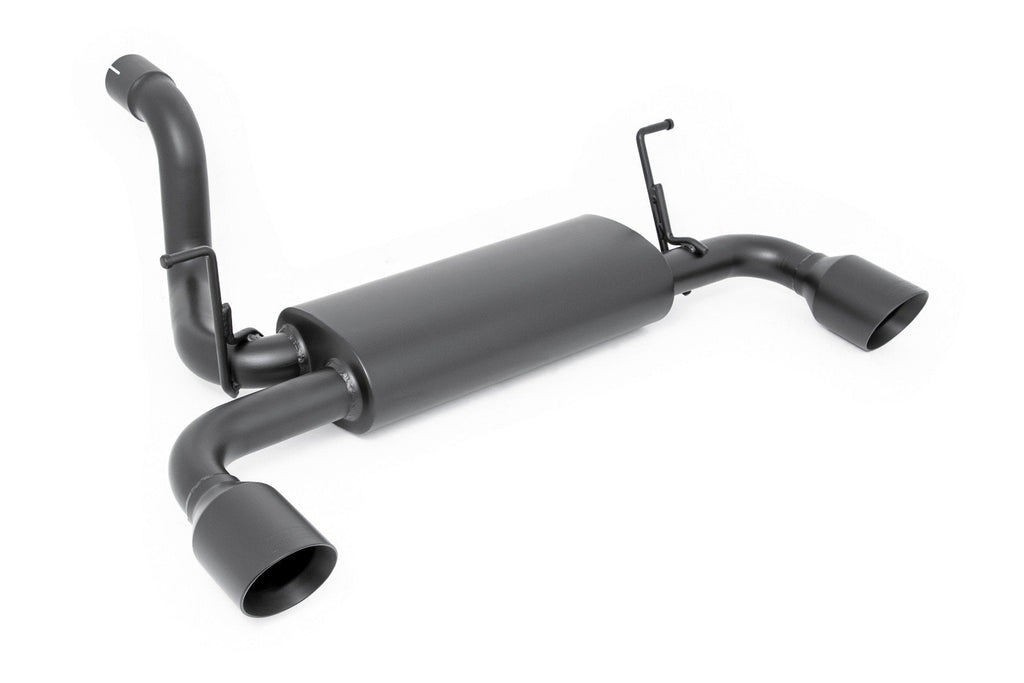 Rough Country Exhaust Jeep Dual Outlet Performance Exhaust - Black 18-20 Wrangler JL/JLU Rough Country - 96003