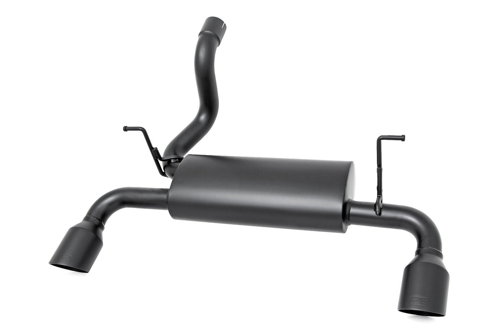 Rough Country Exhaust Jeep Dual Outlet Performance Exhaust - Black 18-20 Wrangler JL/JLU Rough Country - 96003
