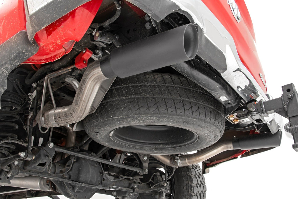 Rough Country Cat Back Exhaust Dual Cat-Back Exhaust System w/ Black Tips (19-20 Ram 1500 V8 - 5.7L) Rough Country - 96013