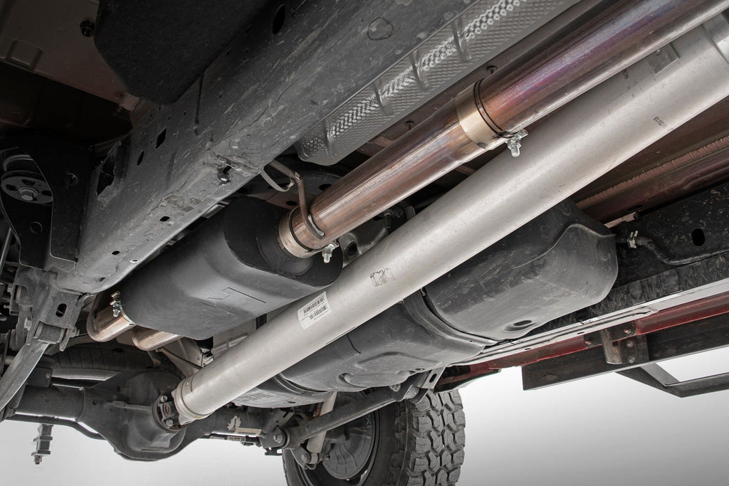 Rough Country Cat Back Exhaust Dual Cat-Back Exhaust System w/ Black Tips (19-20 Ram 1500 V8 - 5.7L) Rough Country - 96013