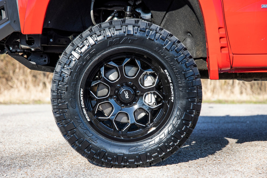 96 Series Wheel One-Piece Gloss Black 20x10 6x5.5 -19mm Rough Country