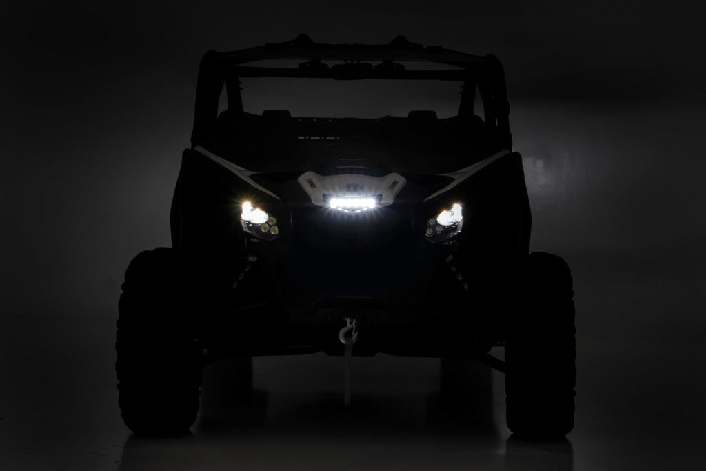 Rough Country LED Light Kit 17-21 Can-Am Maverick X3 6-inch Slimline LED Cowel Kit Rough Country - 97020