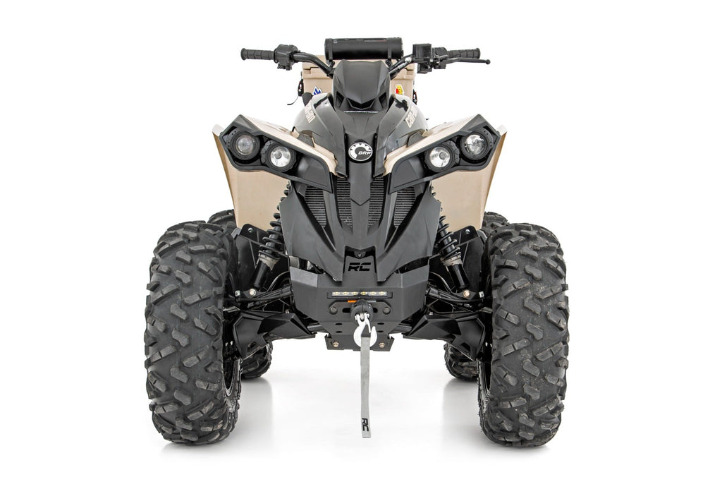 Rough Country Front Winch Bumpers Winch Bumper 4500-Lb Winch Synthetic Rope 12-22 Can-Am Renegade 1000/Renegade 800R Rough Country - 97070